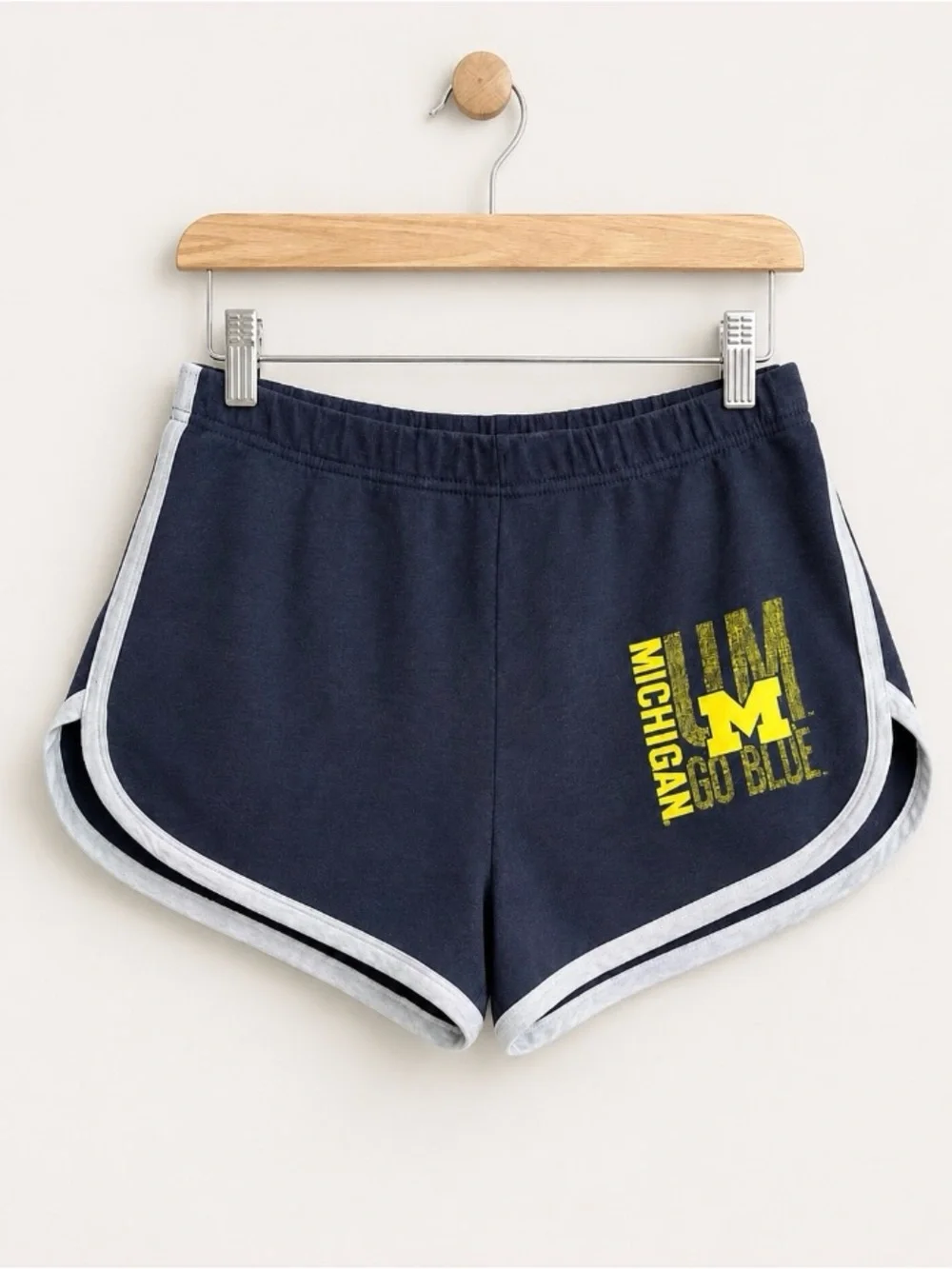 University of Michigan Go Blue Navy Athletic Shorts